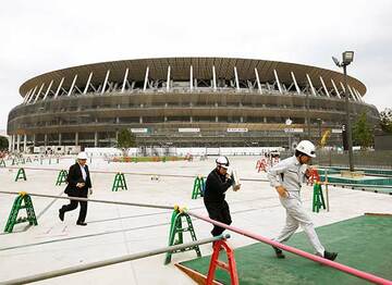  新国立競技場の外観（ロイター）