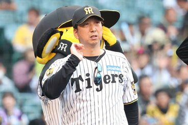 試合後、安どの表情の阪神・藤川監督