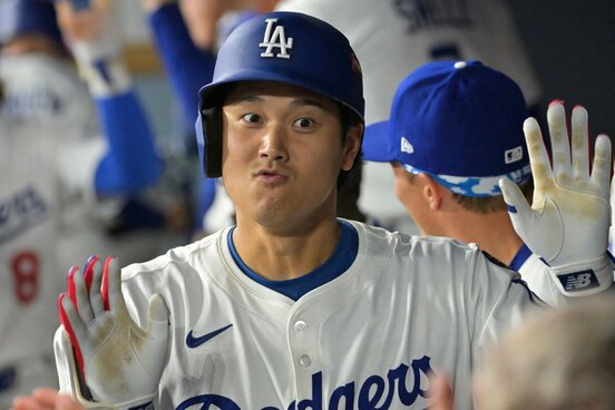 おどける大谷翔平（ロイター）