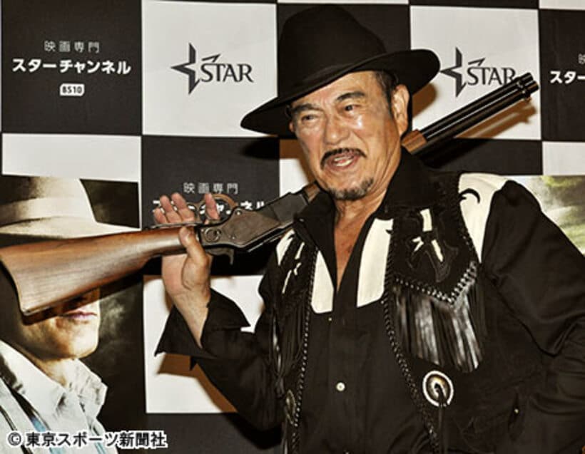 ＰＲイベントに出席した千葉真一