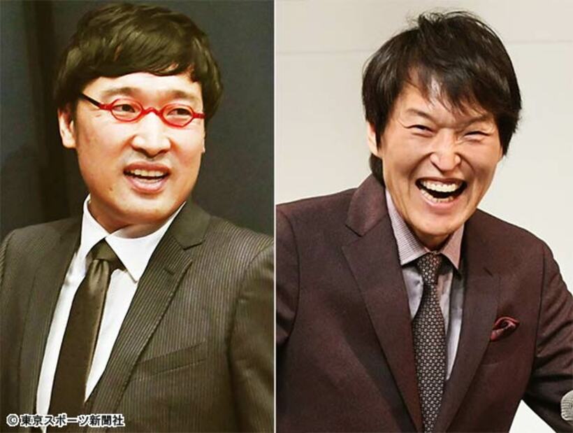 山里亮太（左）と千原ジュニア