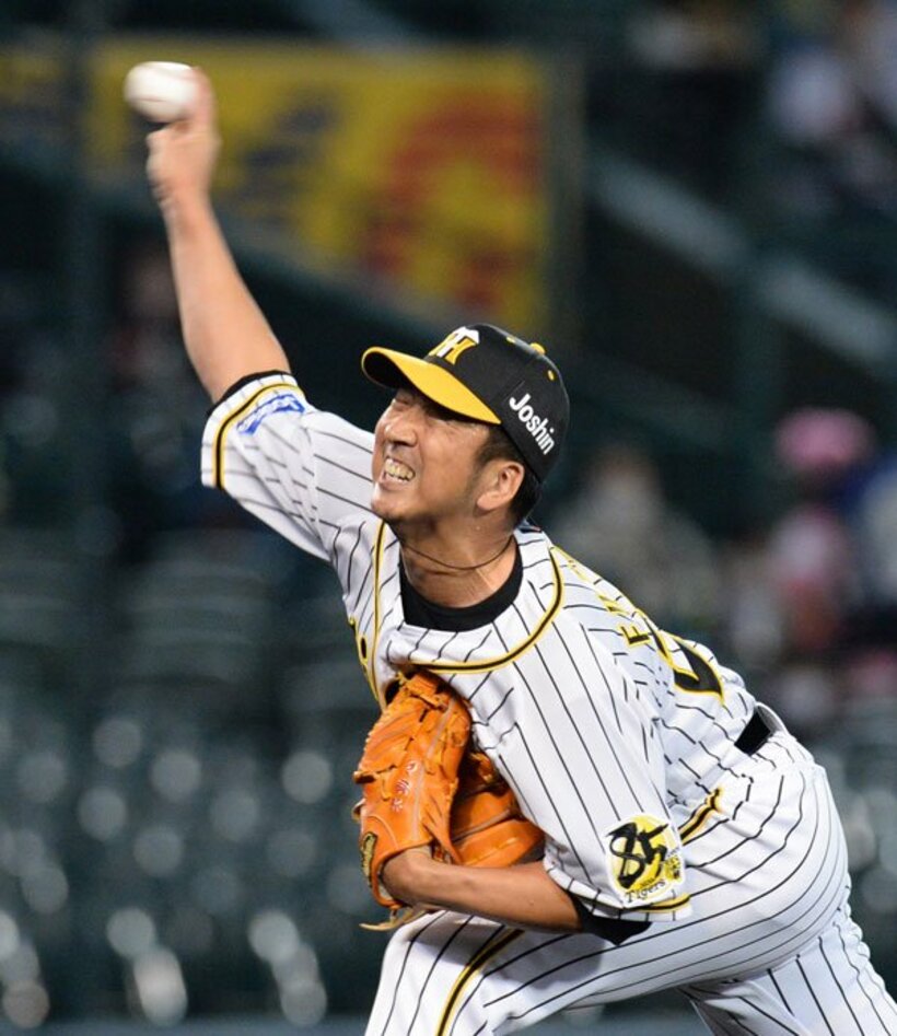  ６回の１イニングを無失点に封じた阪神・藤川