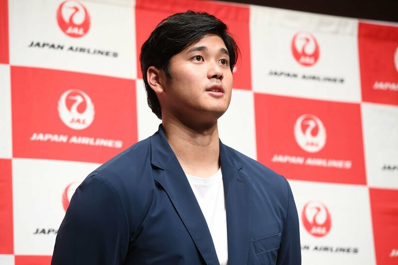大谷翔平自身はエンゼルス時代から、ＪＡＬと契約しているが…（２０２２年）