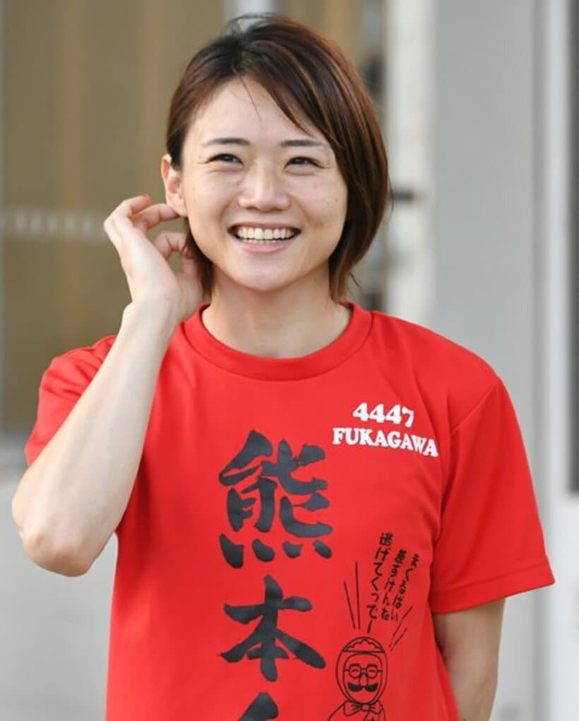  接戦をモノにした深川麻奈美