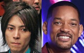  左から山下智久、ウィル・スミス