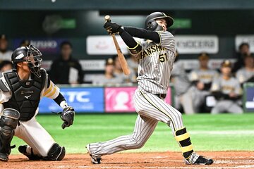 この日、５つ目の三振を喫した中野拓夢