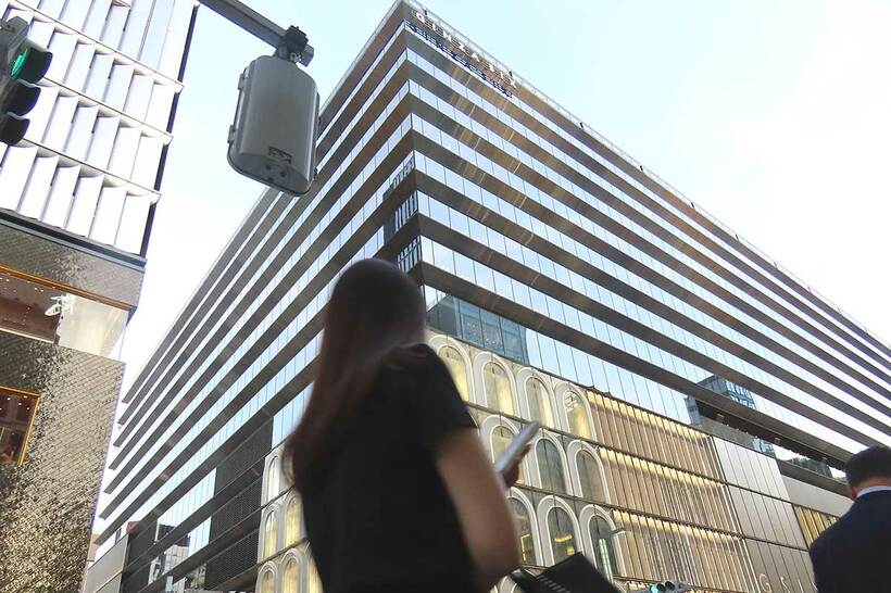 刺激臭騒ぎが起こった東京・銀座の商業施設「ＧＩＮＺＡ　ＳＩＸ」