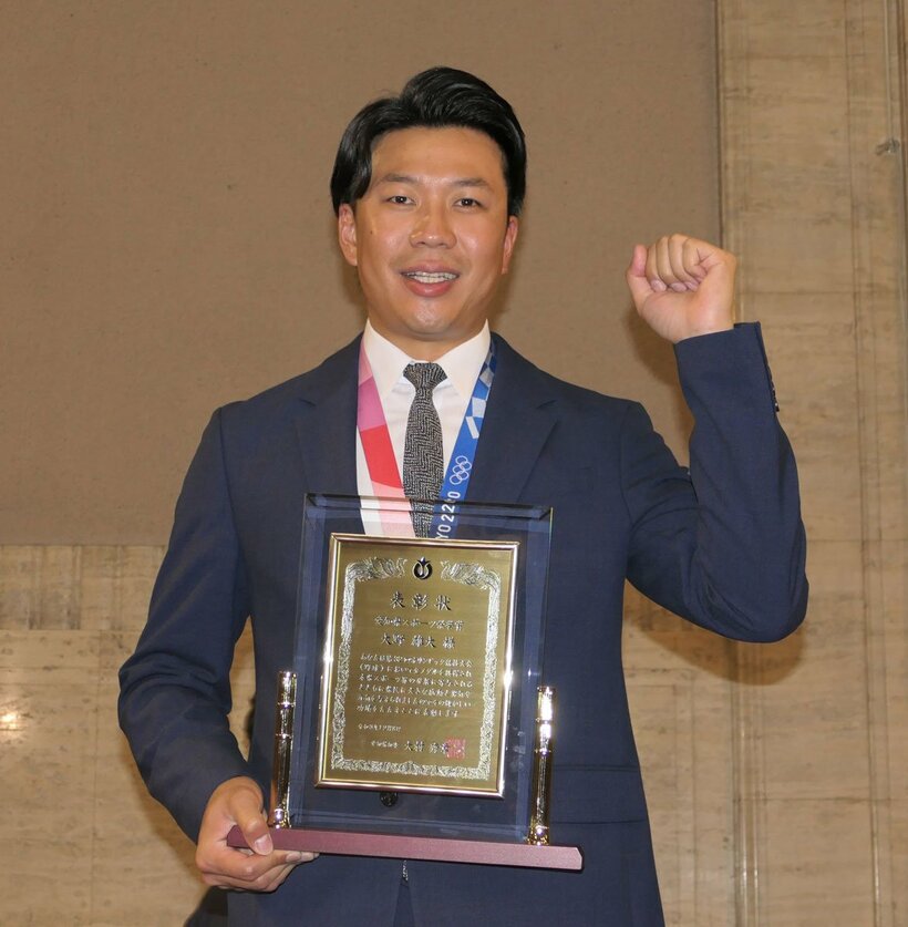  愛知県スポーツ栄誉賞を受賞した大野雄(東スポWeb)