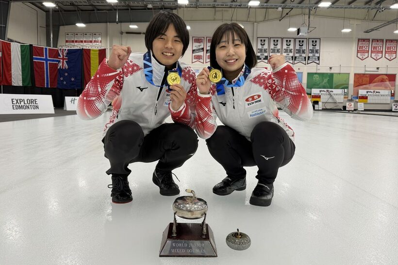 藤井海斗（左）と三浦由唯菜（©JCA）