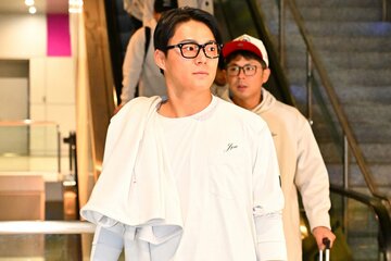 マイアミに到着した山本由伸