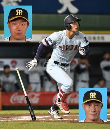  打撃への期待も大きい佐藤(顔写真左上は阪神・大山、右下は糸井)