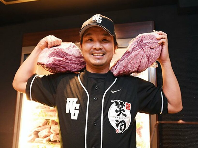 「笑ぎゅう」のオーナー・大西氏