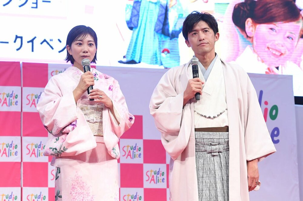 左から潮田玲子、夫の増嶋竜也