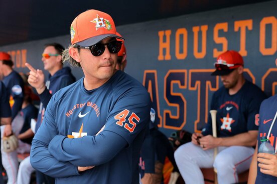 現在は新加入したアストロズに帯同している今井達也（ロイター）