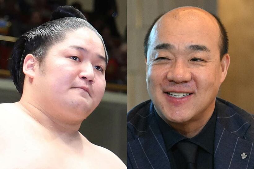 藤青雲（左）と西村誠司氏