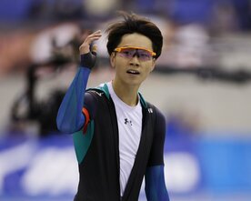  男子５００メートルで優勝した森重航（写真：アフロスポーツ/JSF）