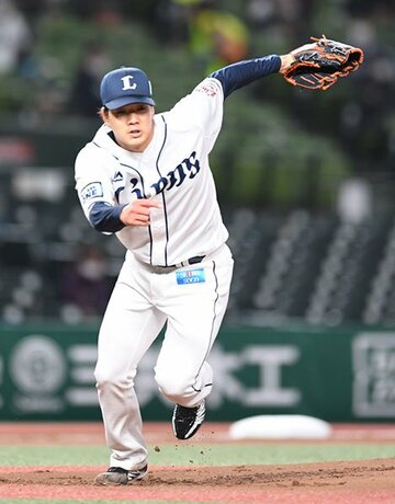  ６回途中までマウンドに立ち続けた西武・上間