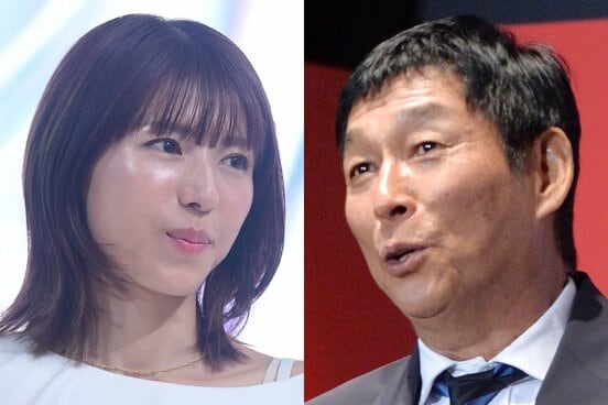 若槻千夏(左)と明石家さんま