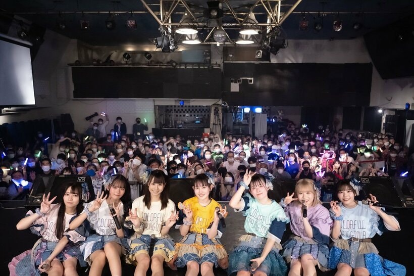 「カラフルスクリーム」の(左から)なこ、かれん、みなみ、みゆ、あみ、みくる、ゆうか