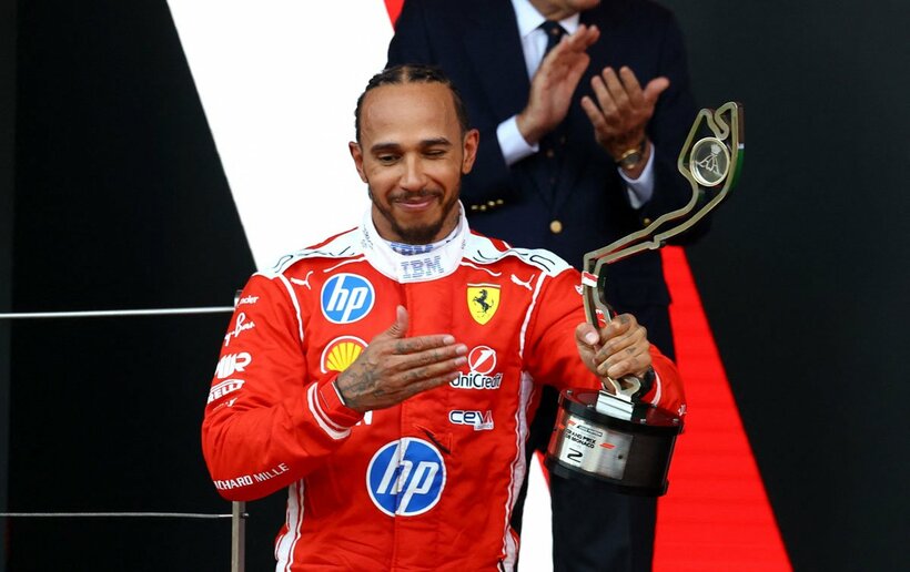 モナコＧＰ２位に入ったハミルトン（ロイター）