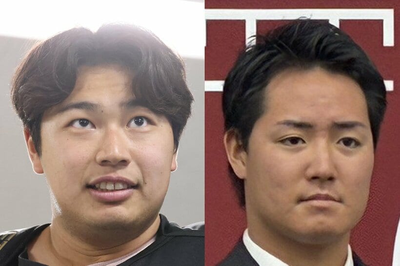 松浦慶斗(左)と郡拓也