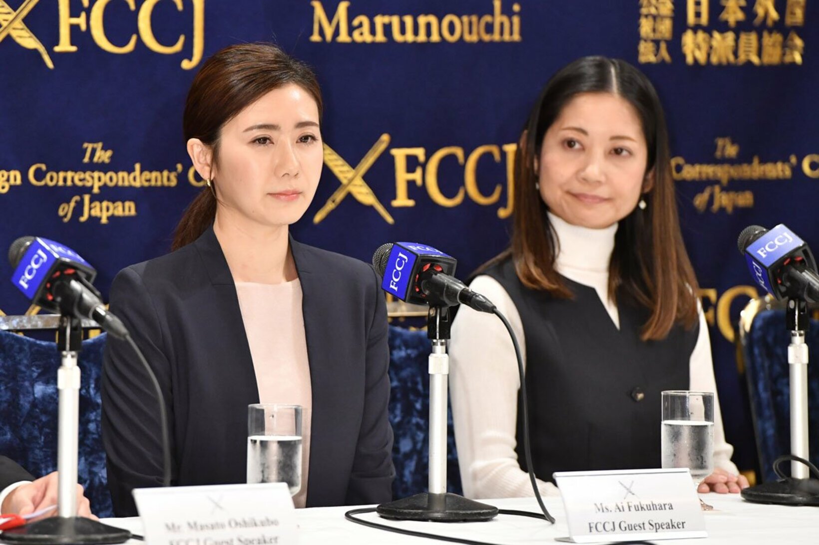 （左から）福原愛　大渕愛子