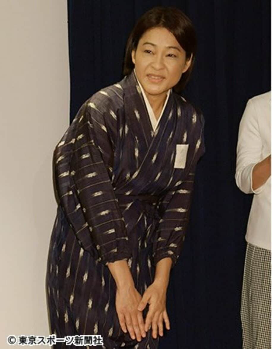  舞台の制作発表会見に出席した河合美智子