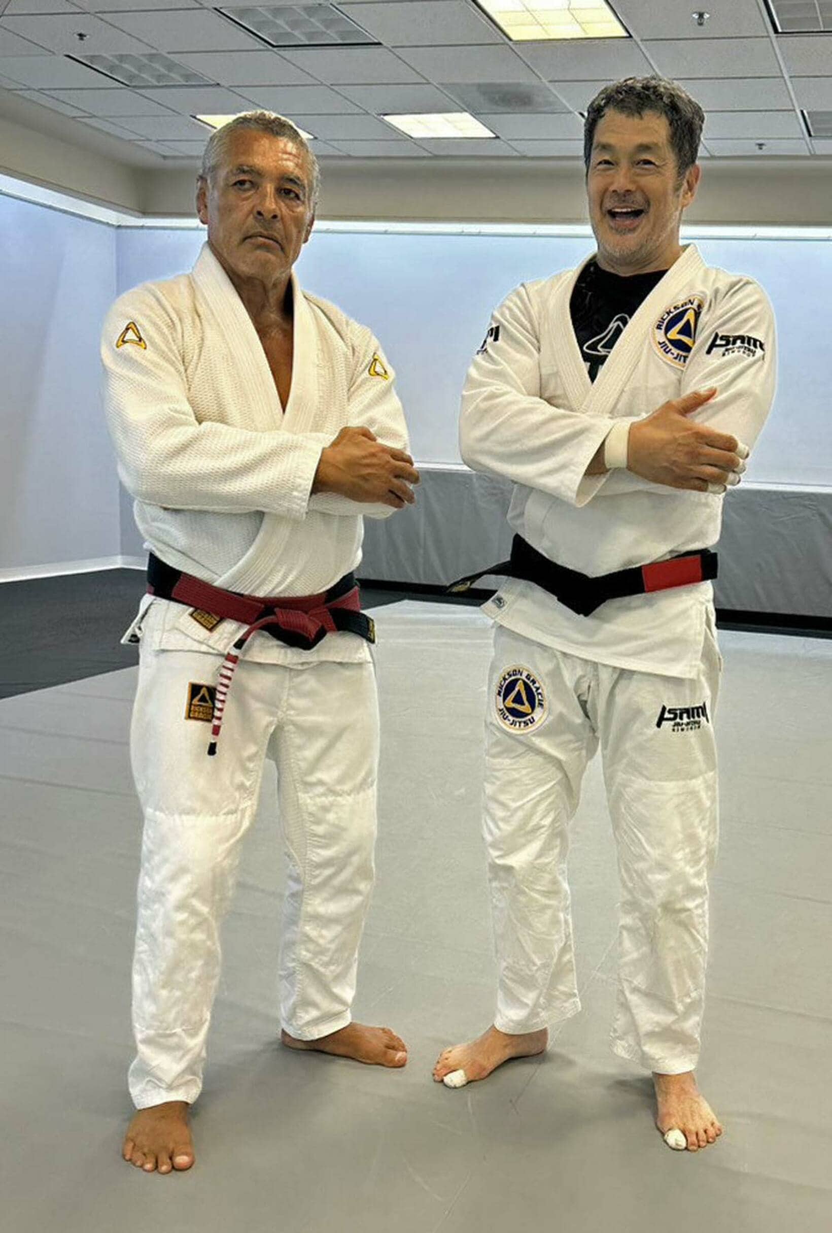 ヒクソン・グレイシー氏（左）と高田延彦氏
