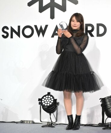 スノーアワードに登壇した村瀬心椛