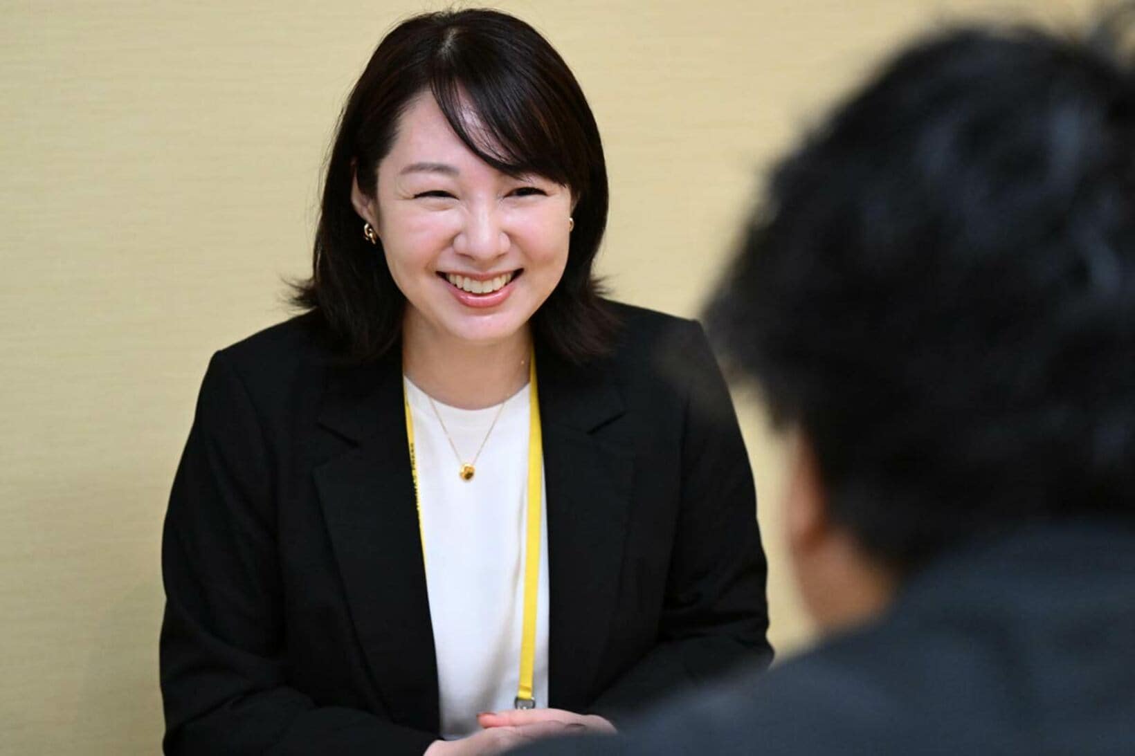 笑顔でインタビューに応じてくれた海里さん