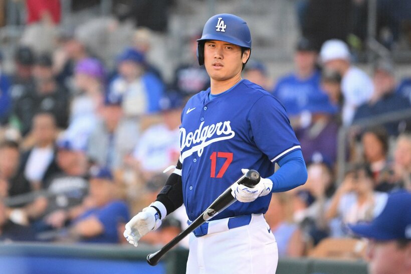 ガーディアンズ戦に出場した大谷翔平