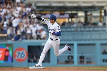 ヤンキース戦で２１号本塁打を放った大谷翔平（ロイター）