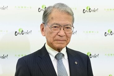 取材に応じた代表選挙管理委員長横倉廉幸氏