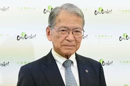 取材に応じた代表選挙管理委員長横倉廉幸氏