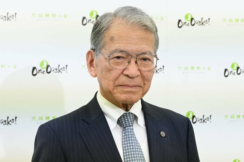 取材に応じた代表選挙管理委員長横倉廉幸氏