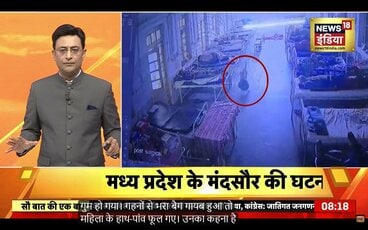 バッグを盗んだ犬(「ニュース18 インディア」のユーチューブチャンネルから)