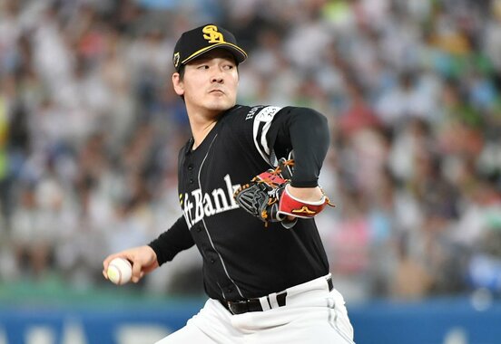 省エネ投球を披露した有原航平