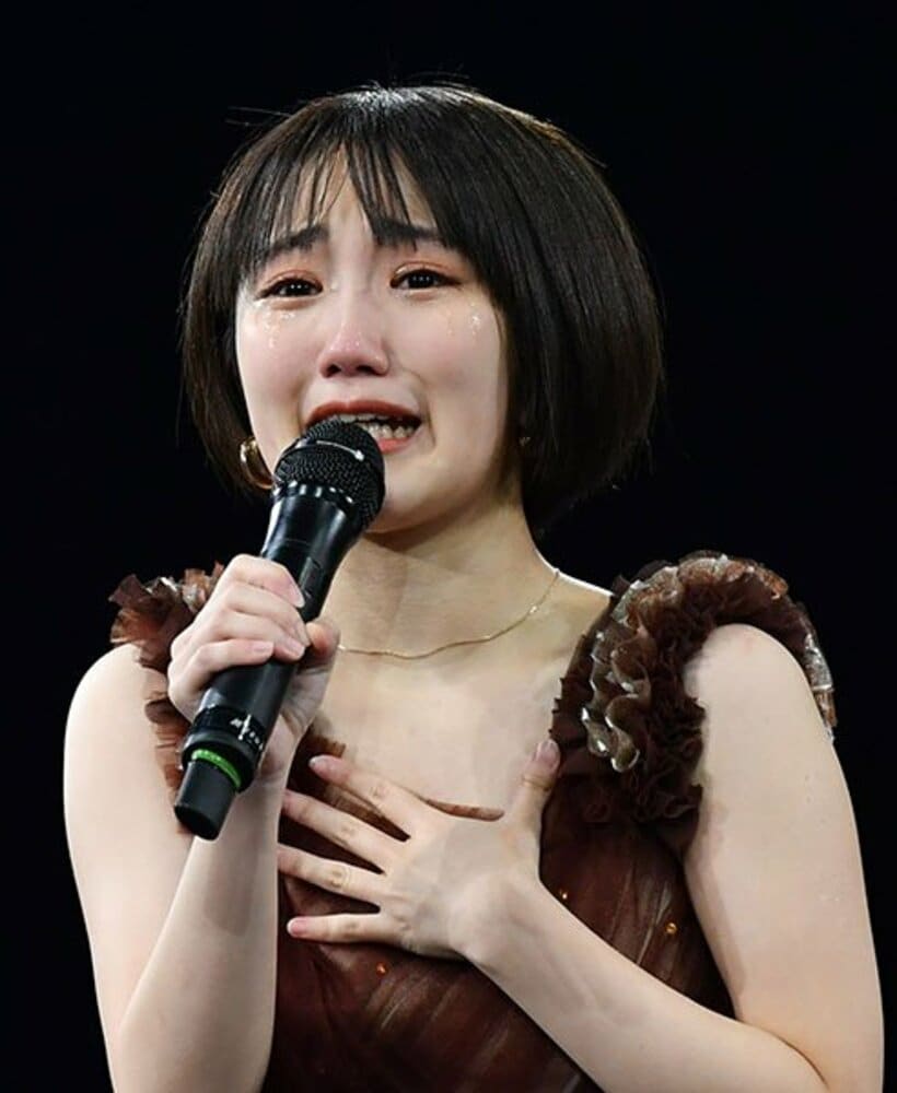  メンバーからのメッセージに涙を流した船木結