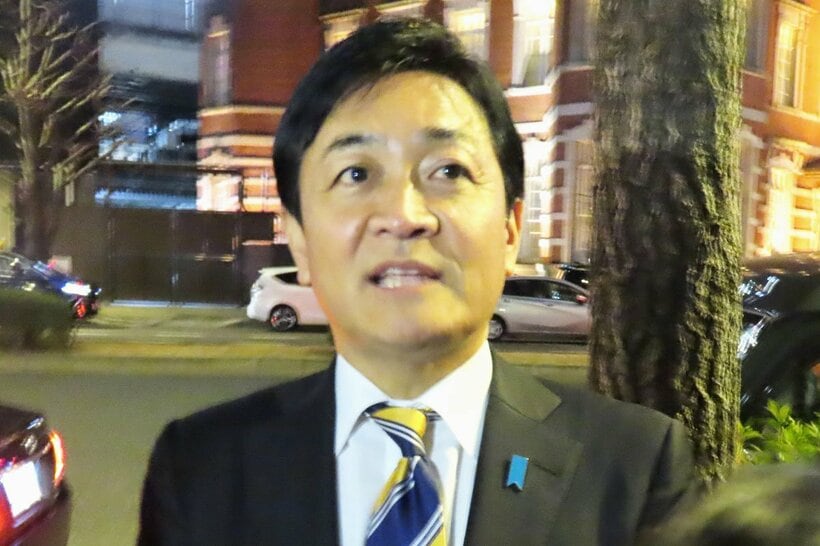 都内で応援演説を行った国民民主党の玉木雄一郎代表