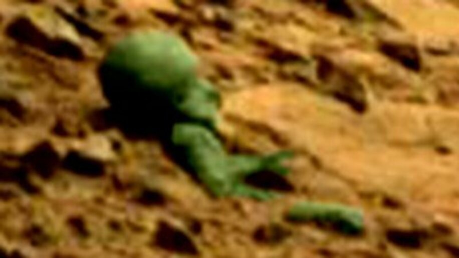 火星で撮影されたエイリアンの死体？