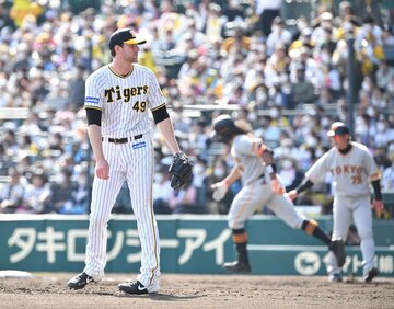  ４回、巨人・ウォーカーに逆転弾を浴びたガンケル（東スポWeb）