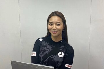  気合が入る柏原明日架（ＪＬＰＧＡ提供）