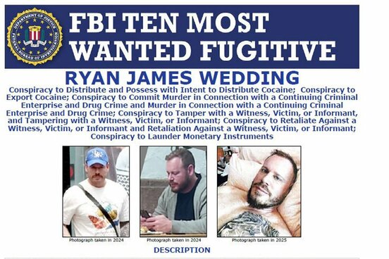 ライアン・ウェディング容疑者(FBIのホームページから)