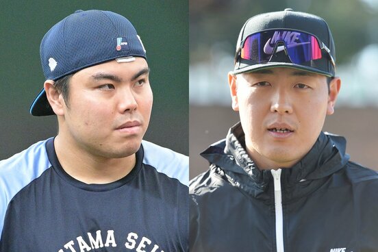 平良海馬(左)がブルージェイズ・岡本和真(右)と同僚になる可能性は…