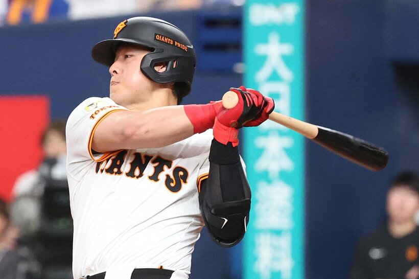 ３打席連続安打、２打点で勝利に貢献した巨人・岡本和真
