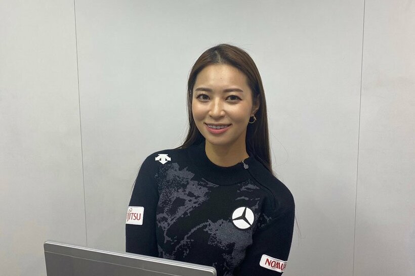  気合が入る柏原明日架（ＪＬＰＧＡ提供）