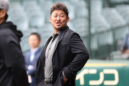 甲子園球場を訪れた中田翔