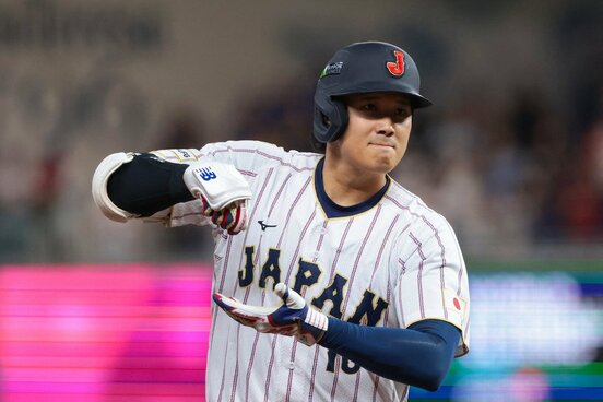 初回に同点弾を放った大谷翔平