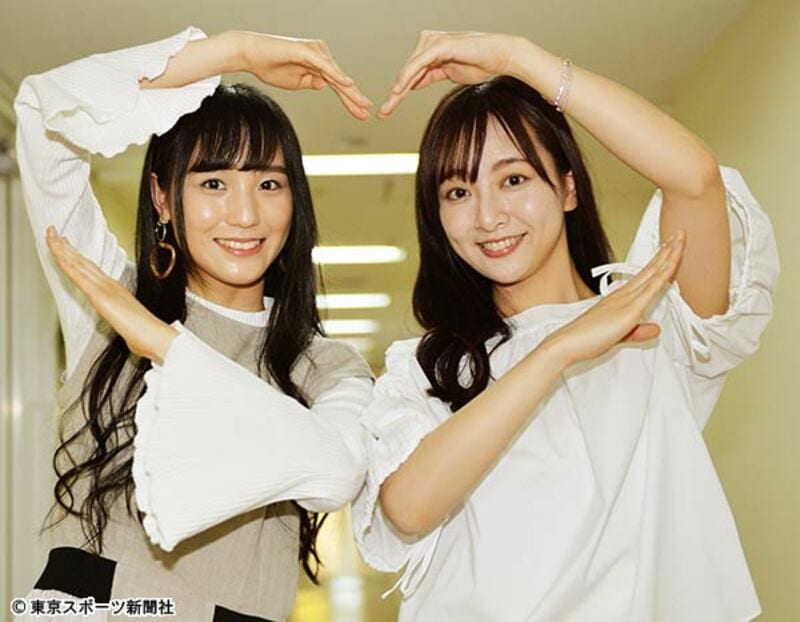  田崎あさひ（左）と長谷川萌美
