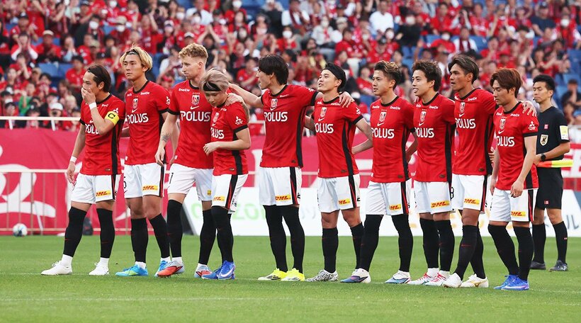 無失点ながらＰＫ戦で敗れたＪ１浦和の選手たち　
